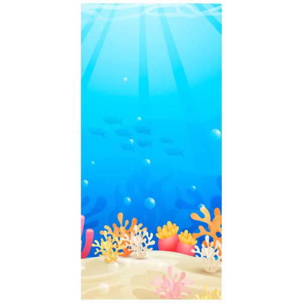Painel 2x1m Fundo do Mar 